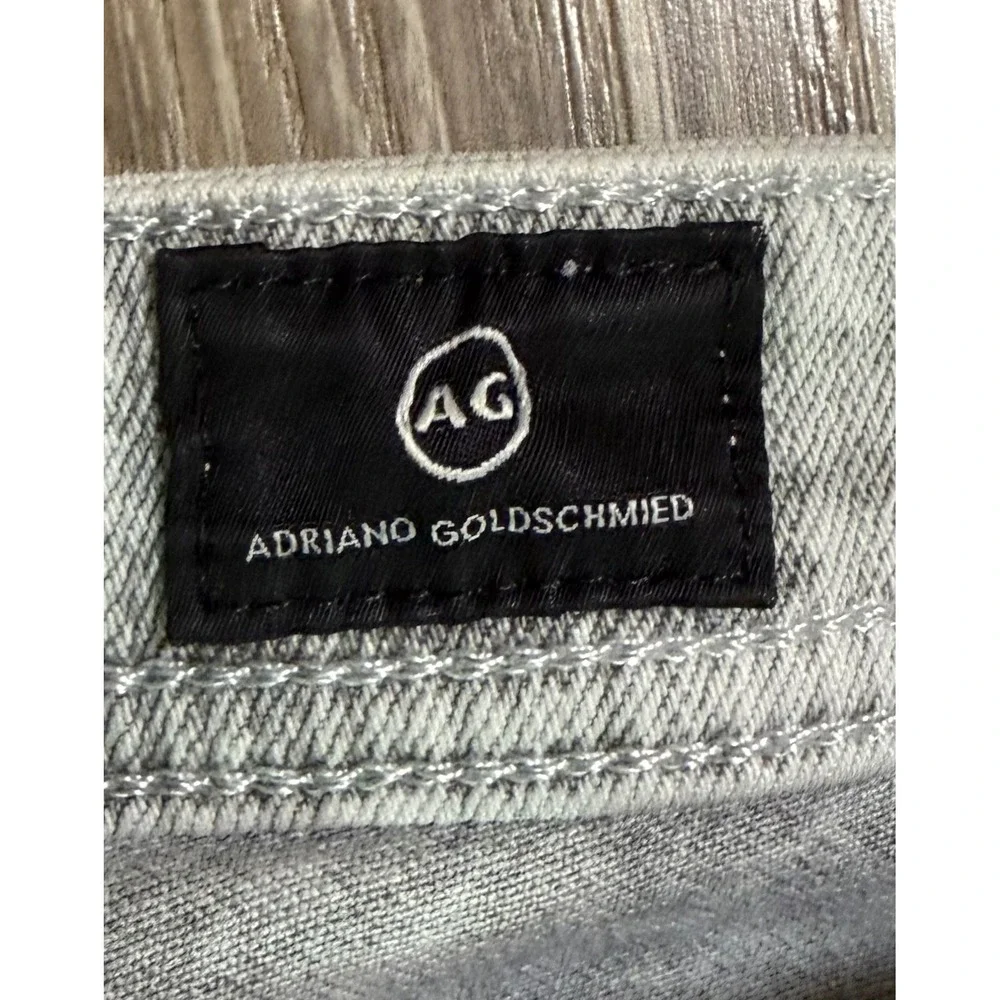 AG Adriano Goldschmied Jeans Tellis Modern Slim Leg Gray Acid Wash 33x34 (32x32)